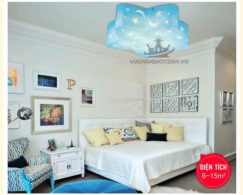 Đèn ốp trần phòng bé hình ngôi sao UHS101-7